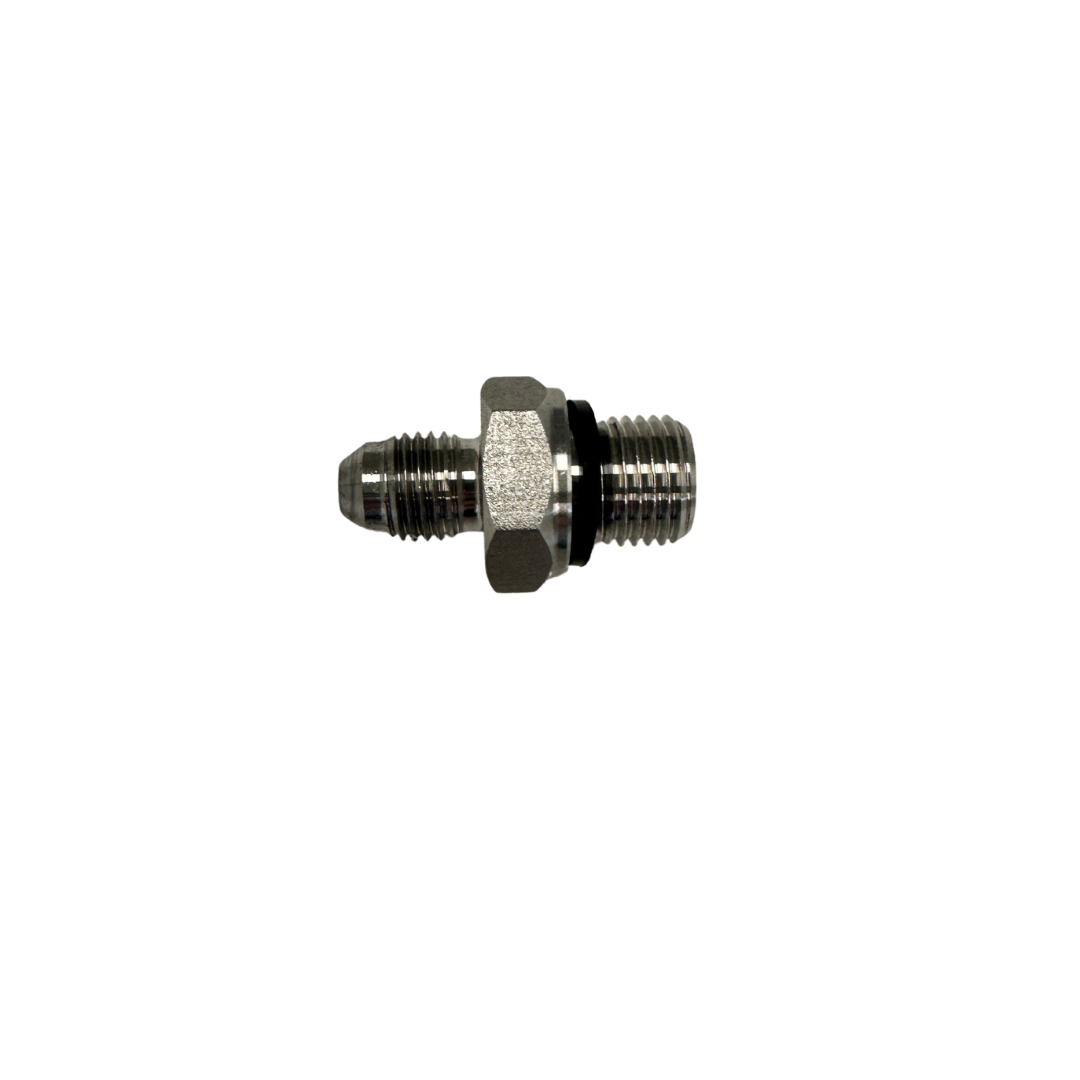 1/4 bsppm 7/16 jic nipple straight 316 stainless steel