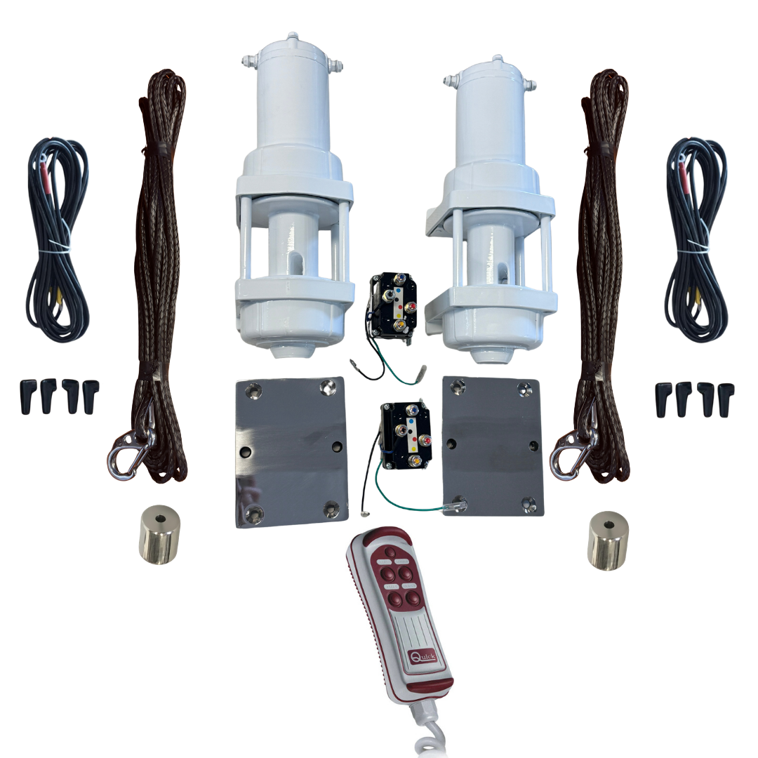 Transom Davit Electric Winch Kit